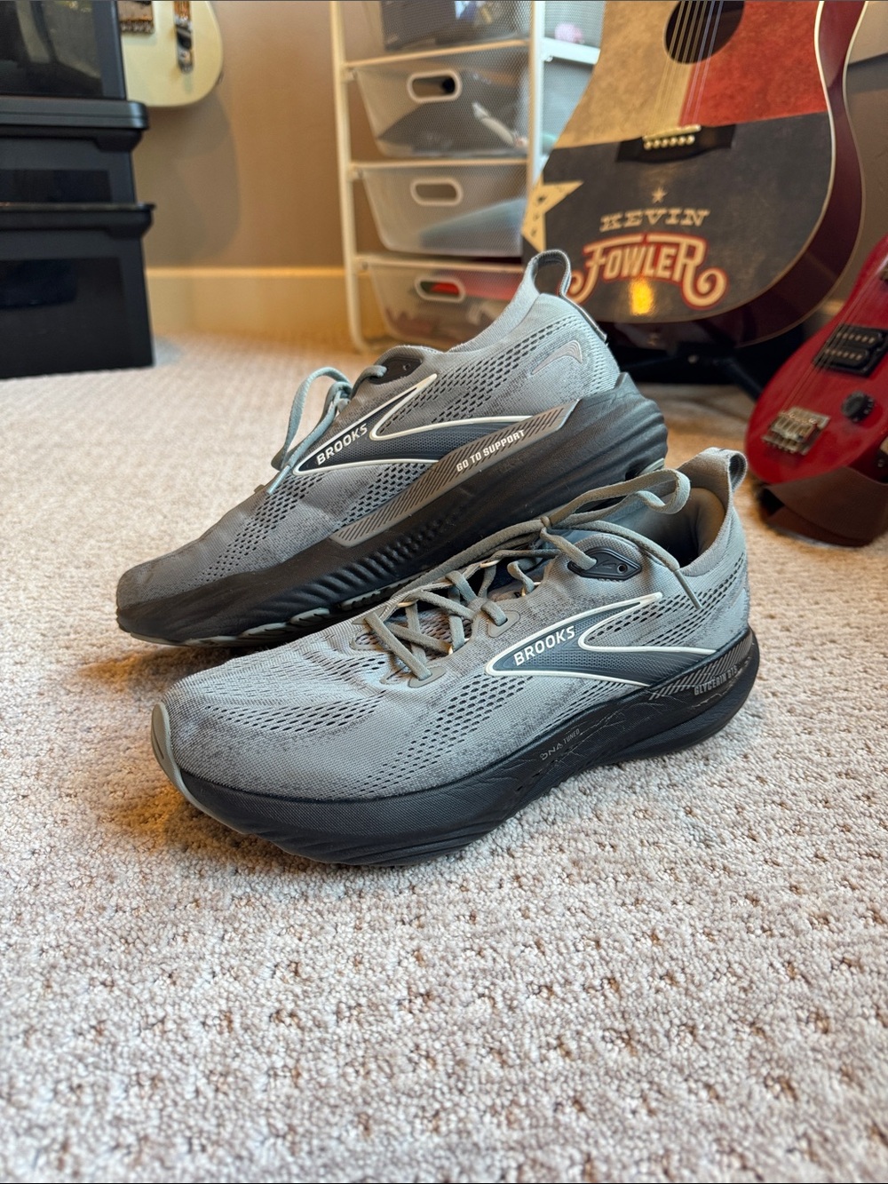 Brooks Glycerin GTS Running Shoes - Grey/Black